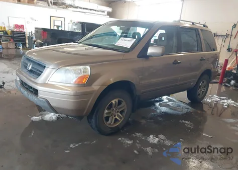 2004 Honda Pilot Ex-L from USA, damaged, VIN 2HKYF18514H576924